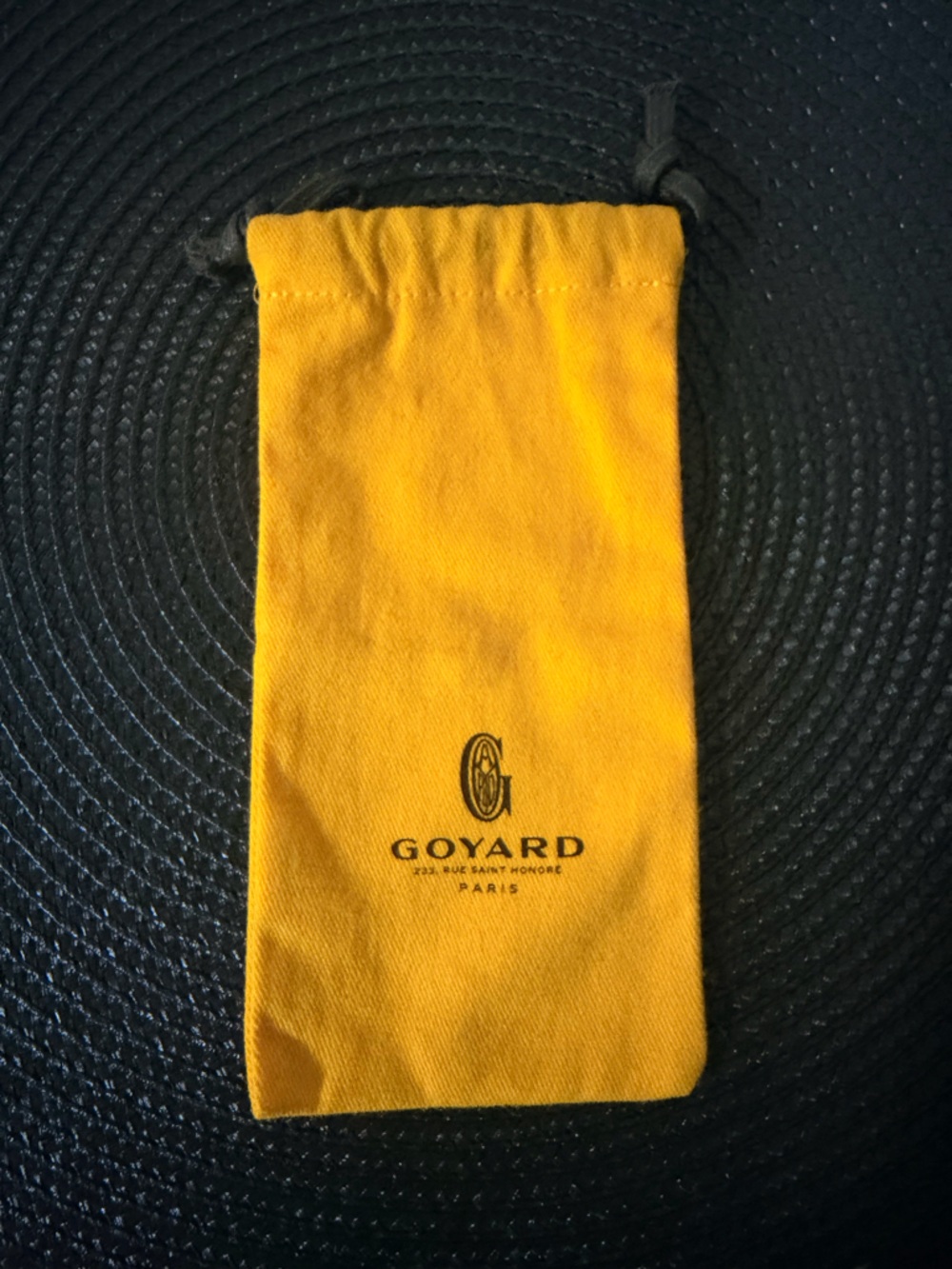 Goyard Yellow Logo Dust Pouch